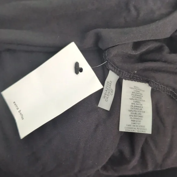 Calvin Klein Women's Ivory Ombré Animal Print V-Neck Long Sleeve Blouse NWT 2X - Picture 8 of 10